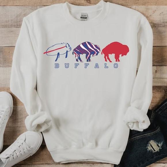 Buffalo Bills Football Sweatshirt Josh Allen Potato Buffalo Sweatshirt - Picture 1 of 4